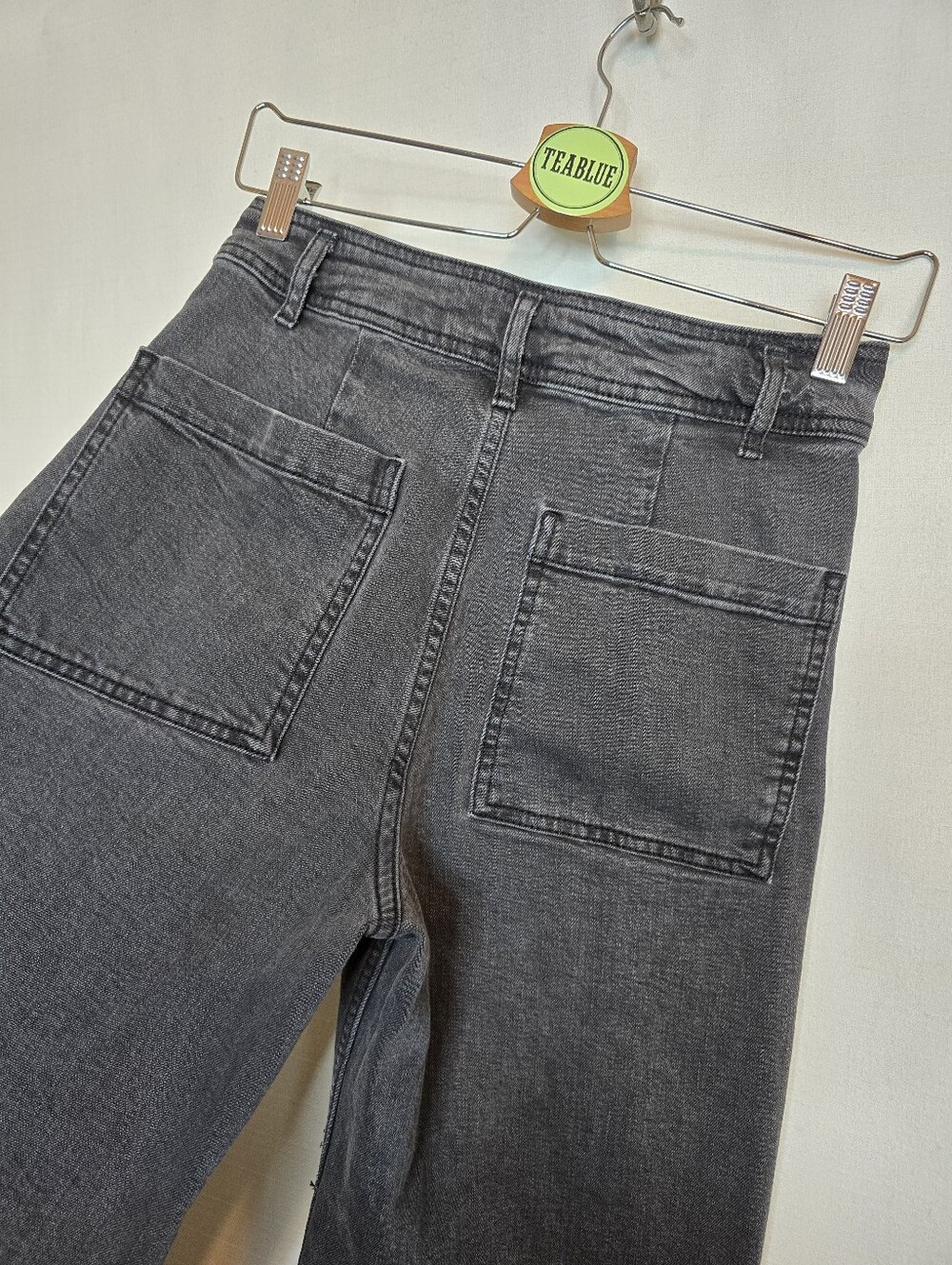 ZARA 4 The Marine Straight Washed Black Jean Neutral Minimalist 4 - Picture 8 of 12